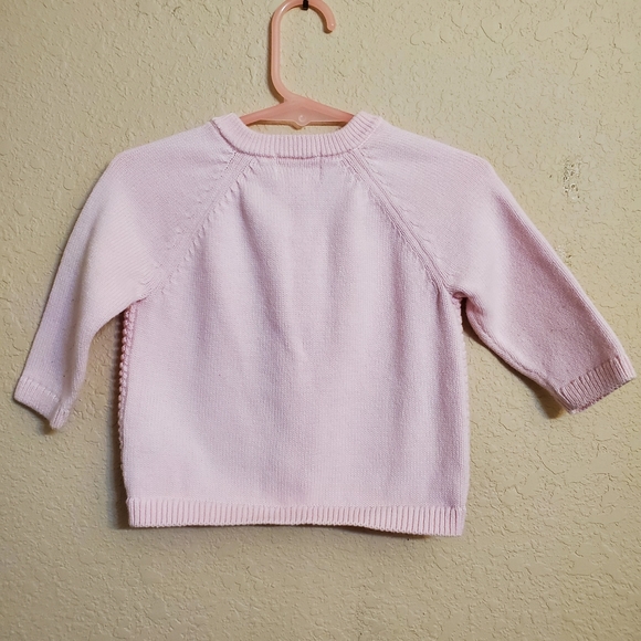 (4/$15) Cloud Island 6-9 month pink sweater - Picture 3 of 5